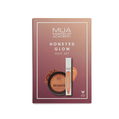 MUA Honeyed Glow Duo Set Lip Gloss & Bronzing Powder