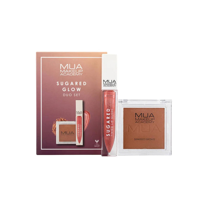 MUA Sugared Glow Duo Set Tinted Lip Gloss & Bronzer