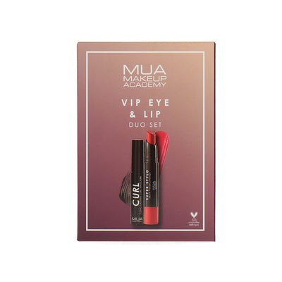 MUA VIP Eye & Lip Duo Set Curl Mascara & Lipstick